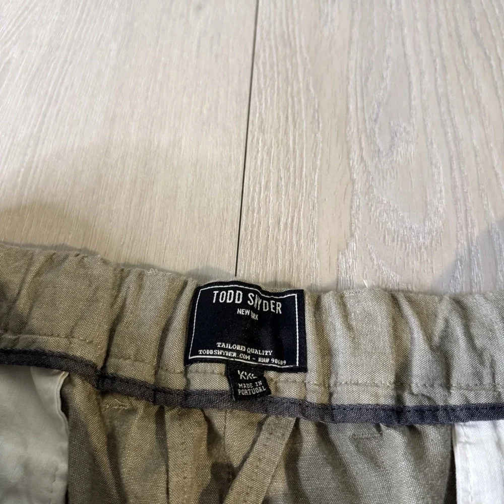 Todd Snyder Cropped Pants Drawstring Trousers Modern Chino Size XXL Green